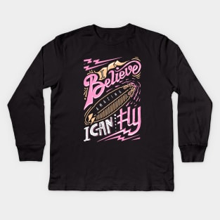 i believe i can fly Kids Long Sleeve T-Shirt